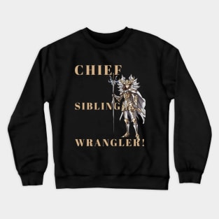 Eldest children wrangle the others Crewneck Sweatshirt